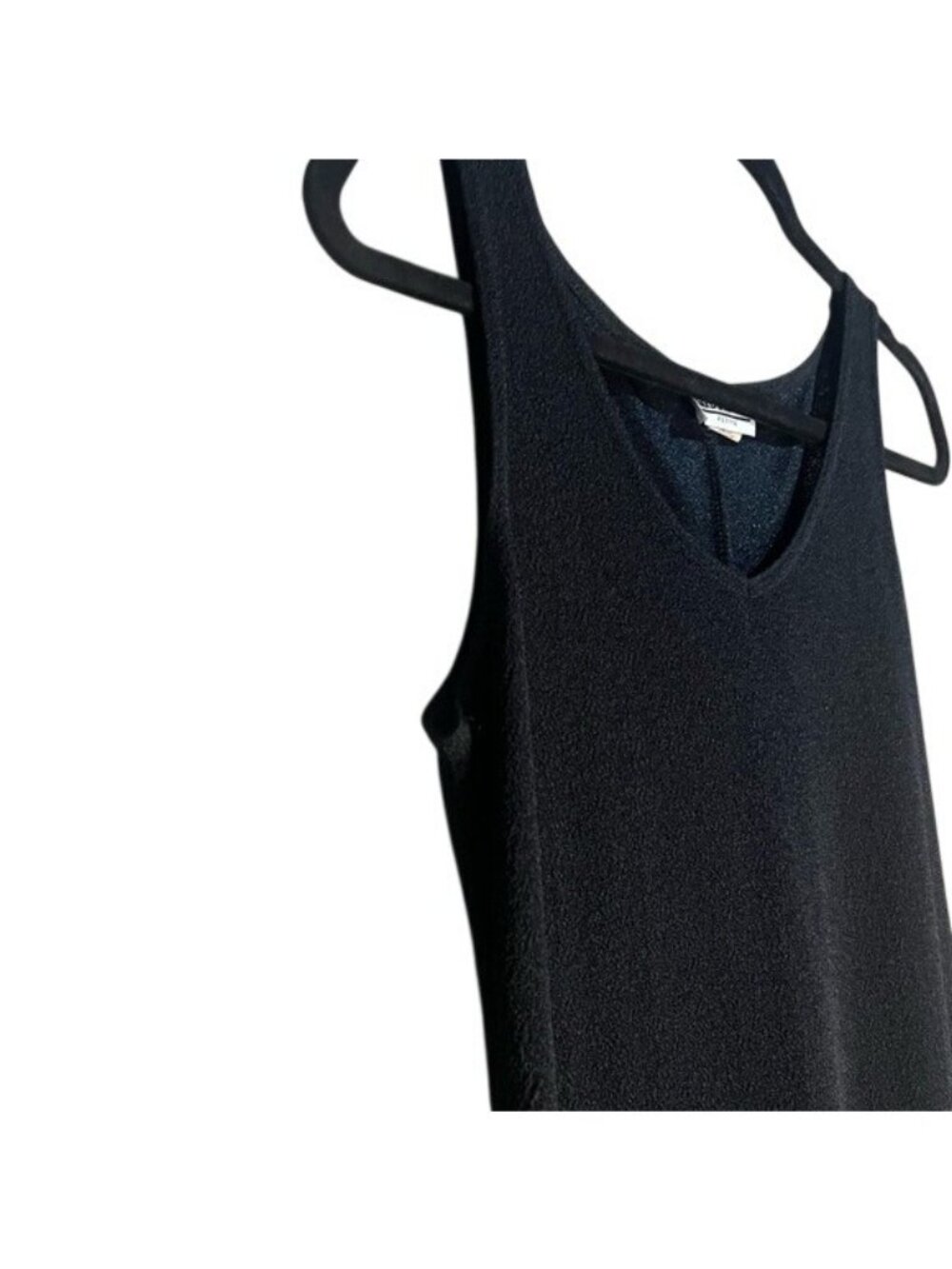 Vintage Robbie Bee Black Sleeveless V-Neckline Casual Evening Dress Size 8 P - Picture 7 of 16